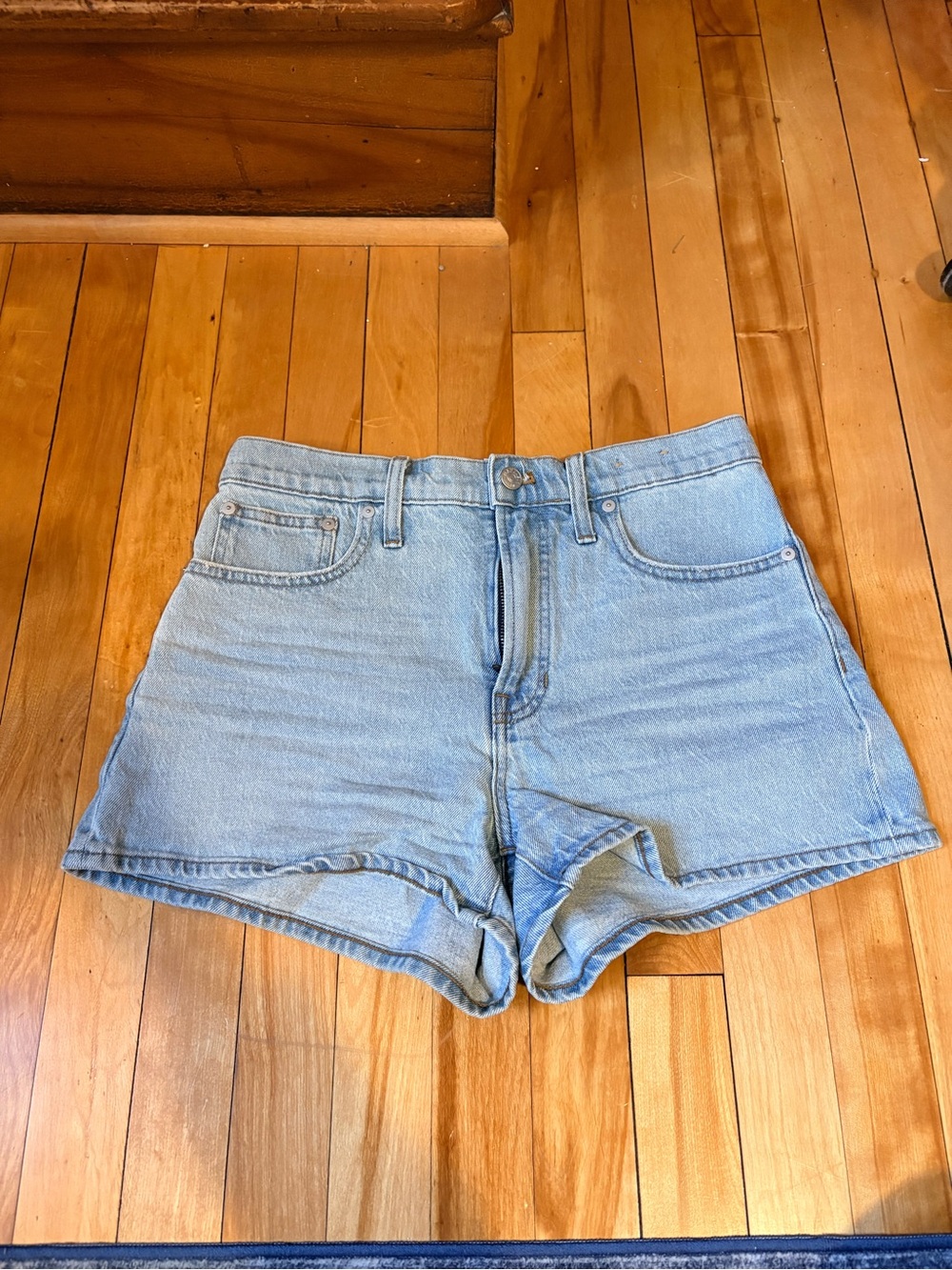 Madewell High-Rise Light Blue Denim Jean Short